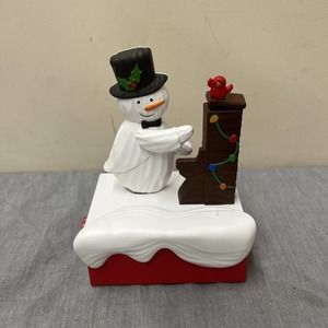 2018 Hallmark Snow Many Memories Piano Snowman with Music & Motion FS Charity